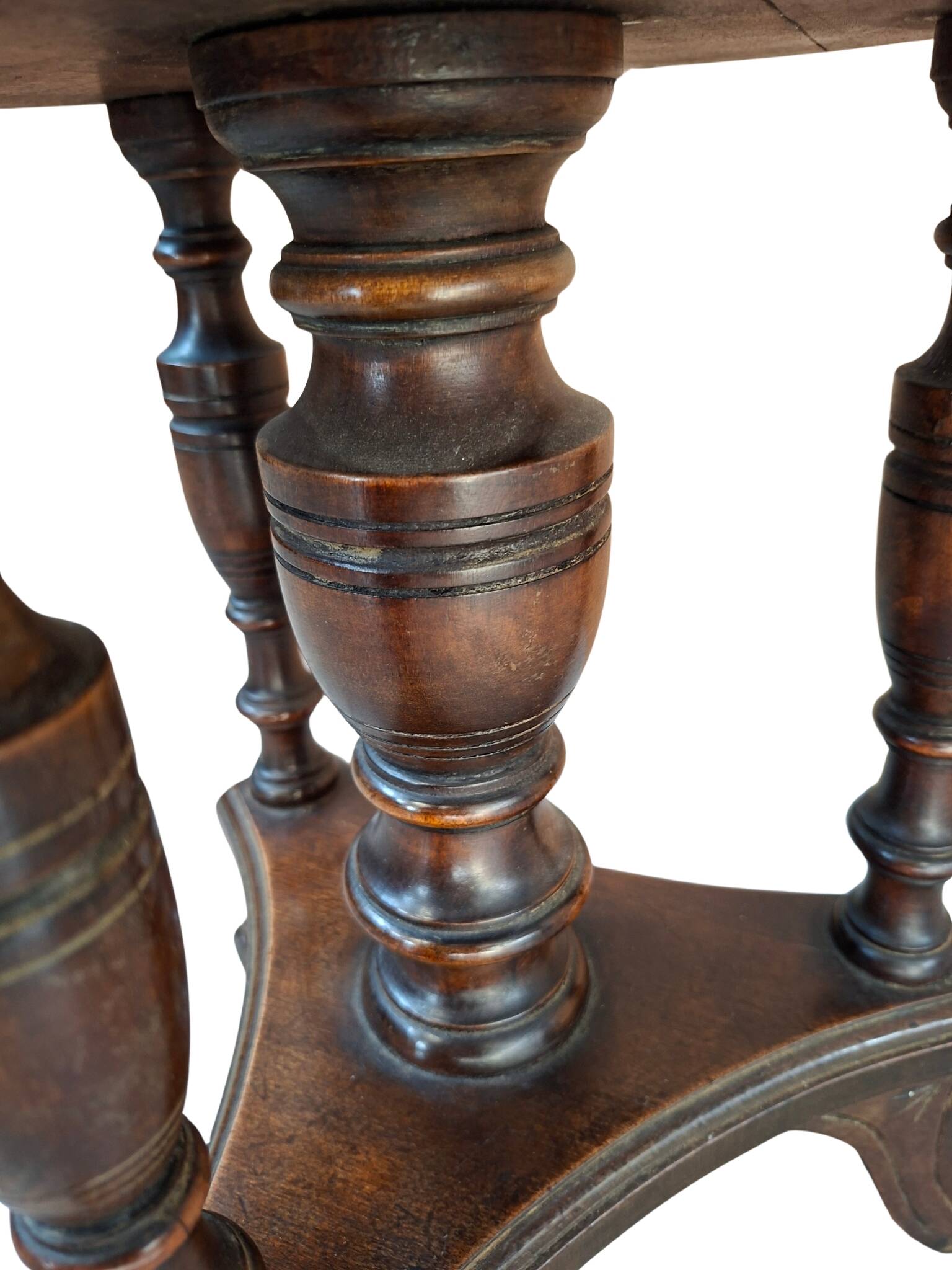 Sgabello a vite da Pianoforte Antico in Noce Inizio '900