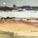 Aquarelle signée Henri Davy
