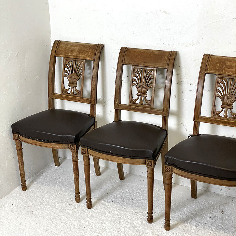 Set of 6 period chairs restoration