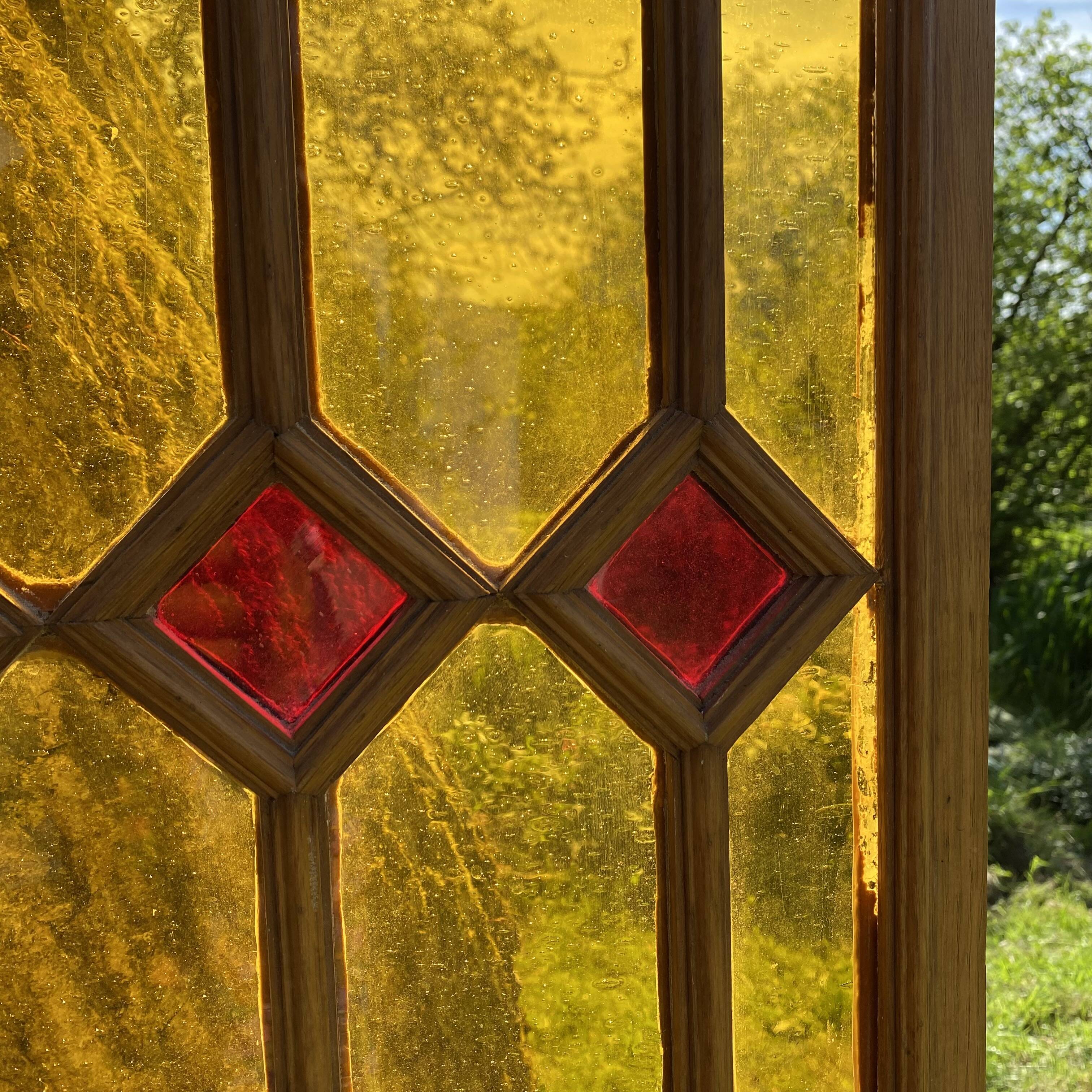 Vitaril, Wood and glass panel, 41X193.5