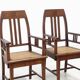 Couple of 1940's Amsterdamse school easy chairs