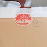 Rare large mirror "Konkret" Mid-Century Yngve Ekström by Eden Spegel in Sweden