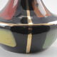 Black enameled ceramic vase Vintage