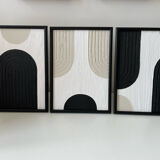 Triptyque abstrait