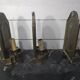 Vintage brass wall lights x 3