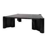 Gae Aulenti for Knoll Made of Black Marble Italian Square Coffee Table "Jumbo"