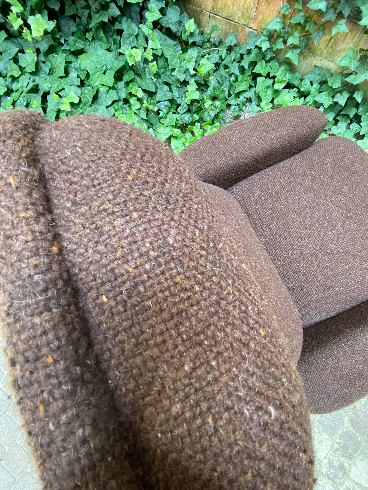 Fauteuil lounge et son ottoman de 1950