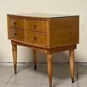 Commodini Mid-Century moderni in stile italiano, anni '50, set di 2