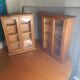 Pair of small display cabinets