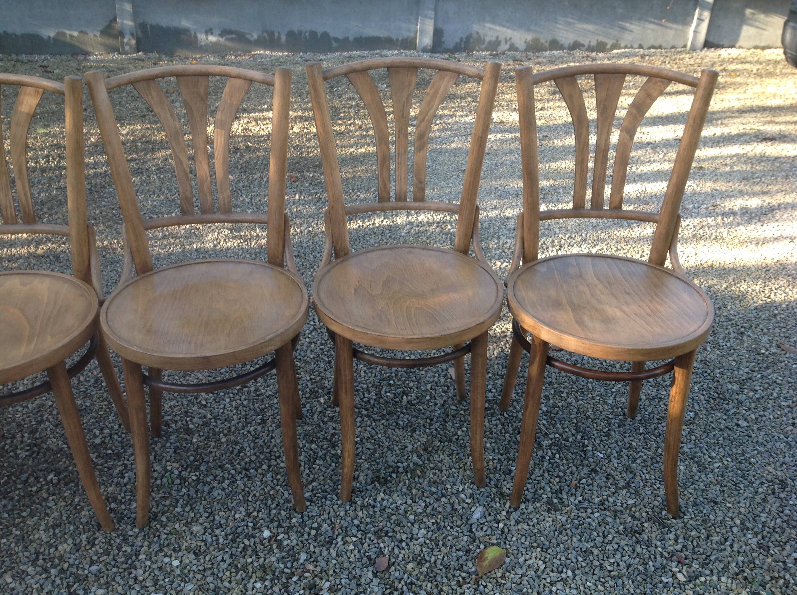 6 chaises bistrot vintage