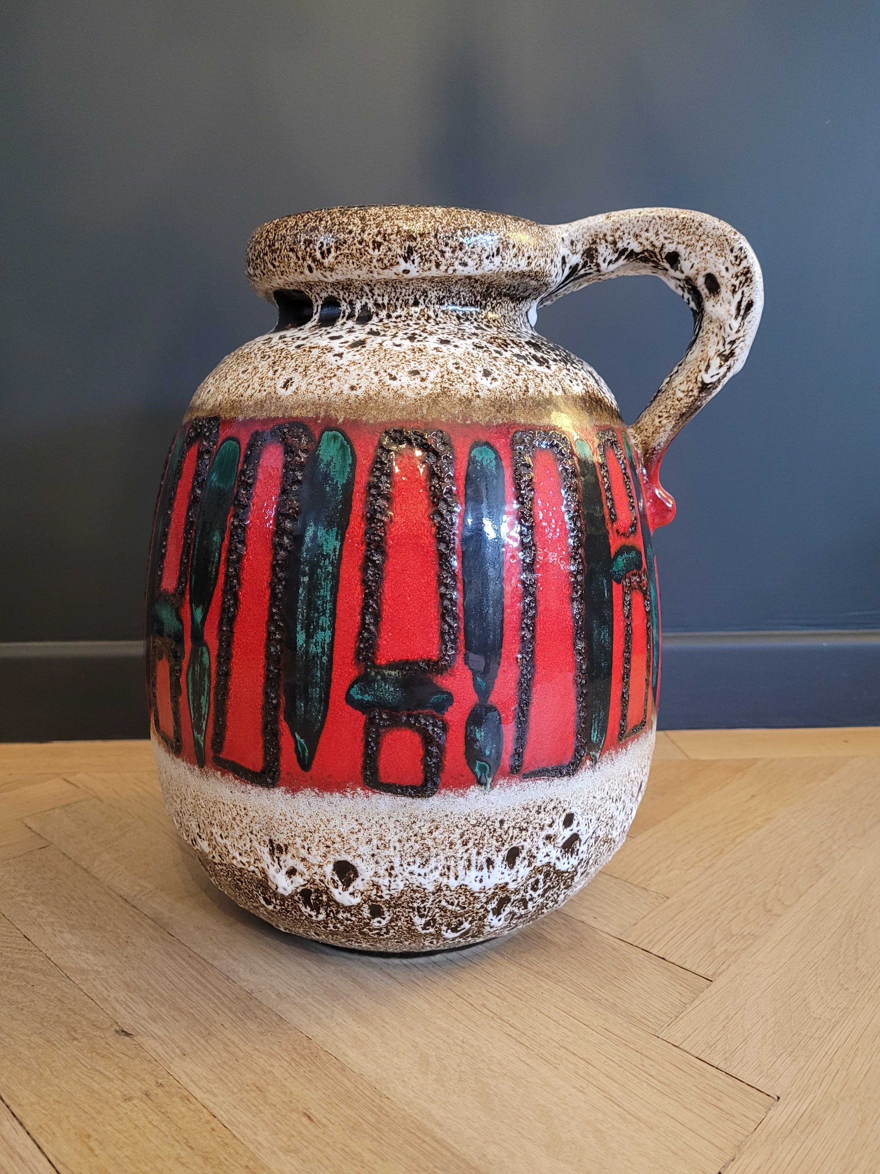 Vase West Germany fat lava 70