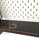 Black metal wall shelf, 1960