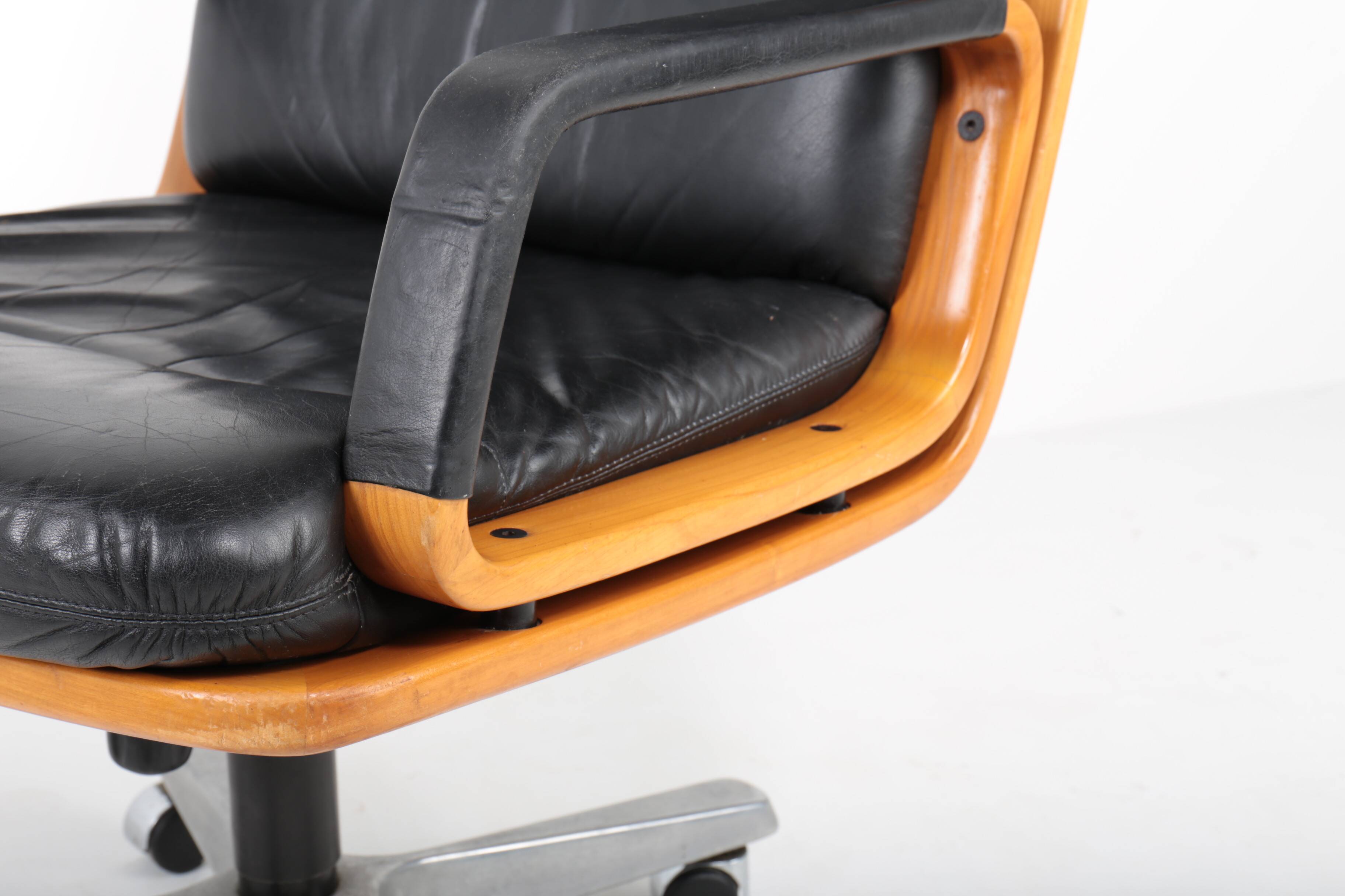 Leather office chair by Eugen Schmidt