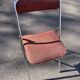 Souvignet 1970 stainless steel folding chair