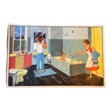 Ogé Hachette poster "the bathroom and the department store"