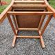 Scandinavian armchair of the 50s in cherry tree sitting in rope