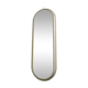 Oval mirror, white laqué wood 1960