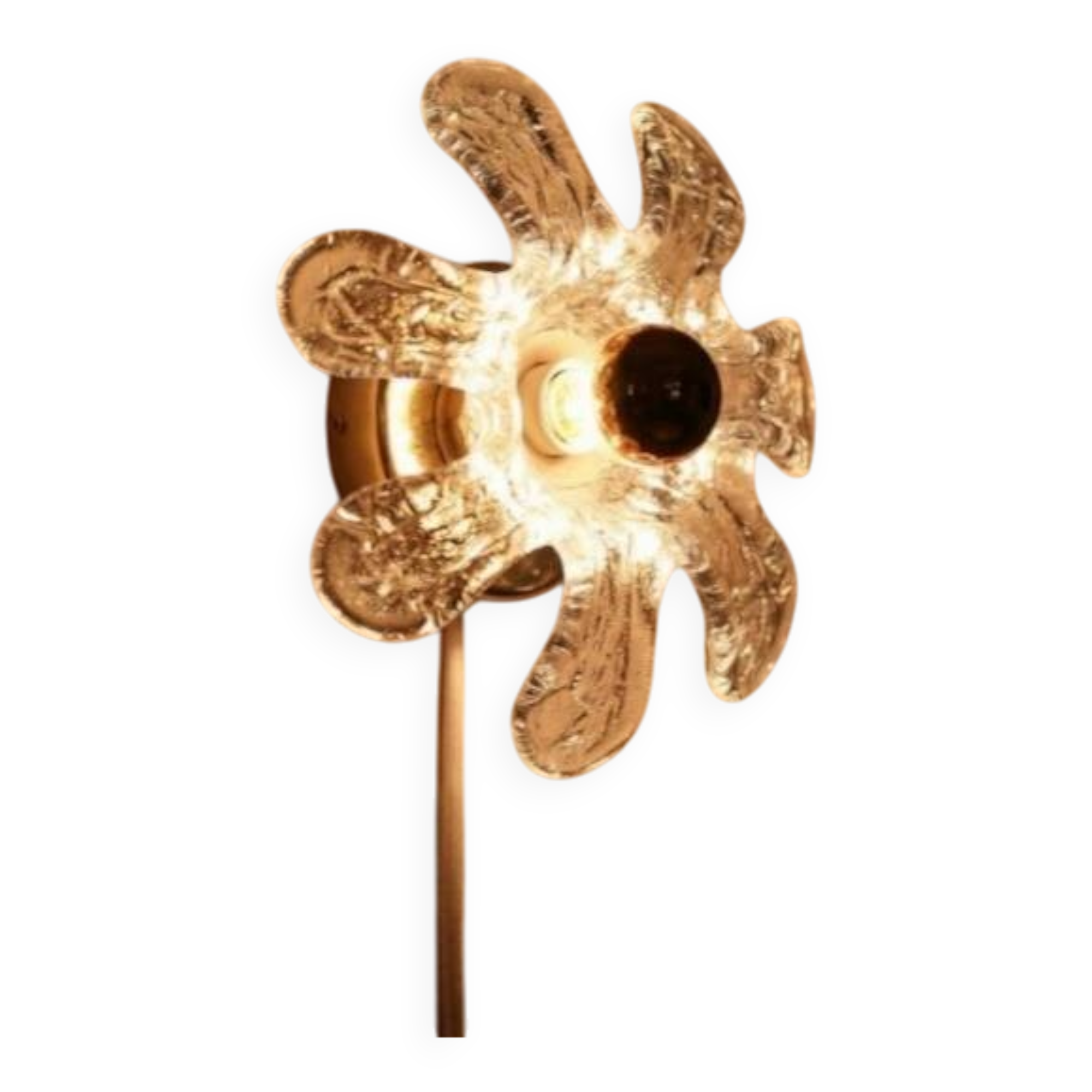 Appliques italiennes en verre de Murano soufflé à la main des années 1960,