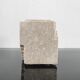 Table lighter / Candle holder in Travertine Cerri Nestore Vintage 70s