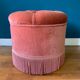 Pouf en velours rose