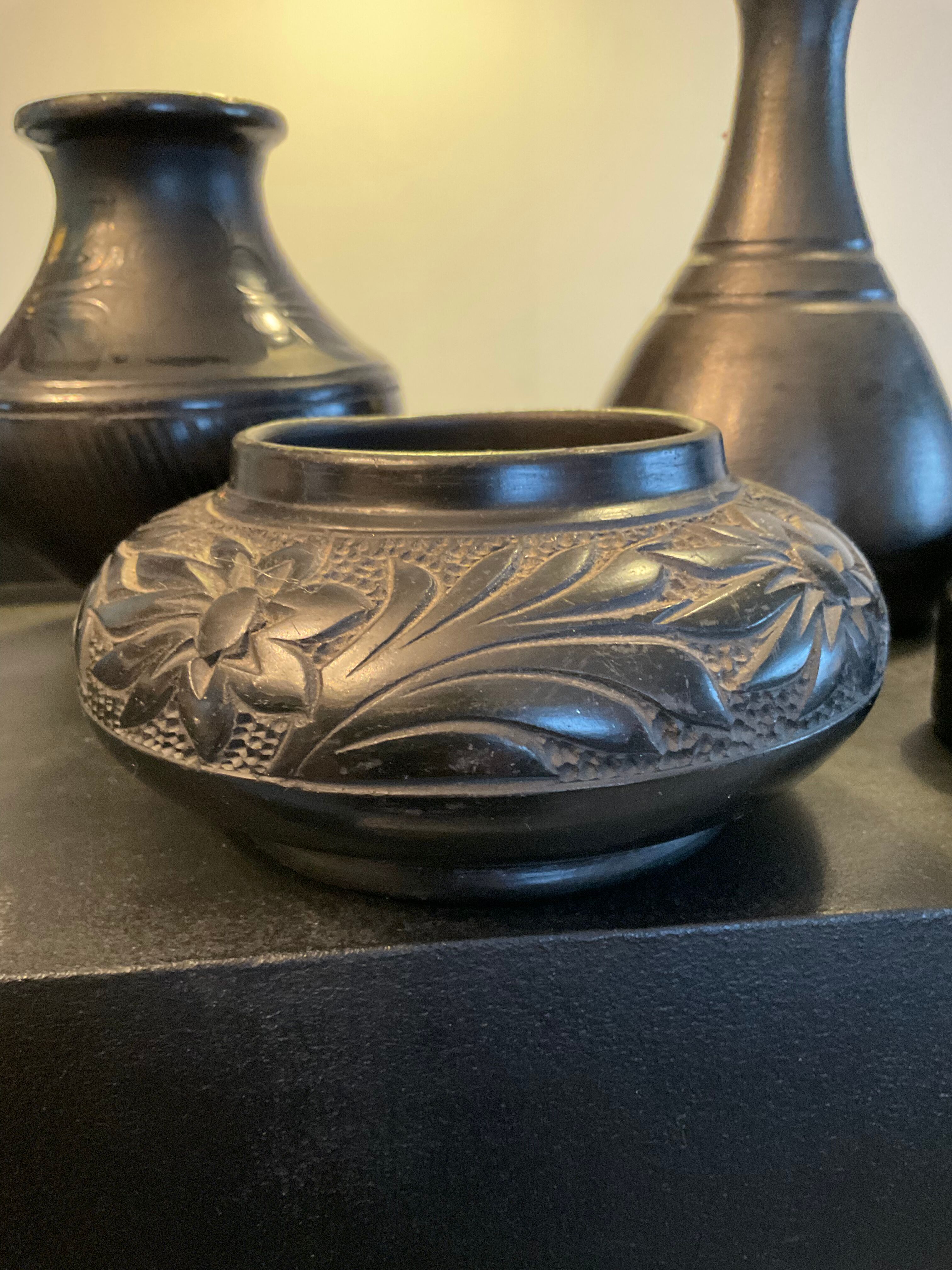 Series of 5 vintage vases