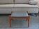 Ottoman - tabouret, teck - cuir, Spottrup, Danemark, années 1960