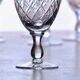 8 old crystal wine glasses house Orrefors Karolina collection