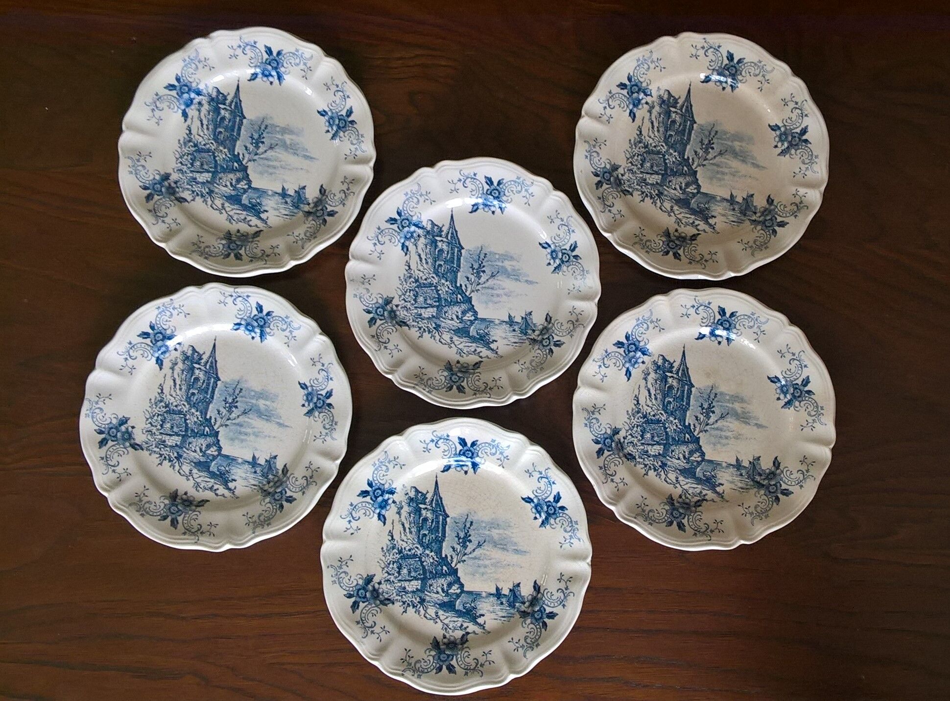 Six plates Surrey