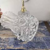 Pair of vintage gold and chiseled glass wall lights