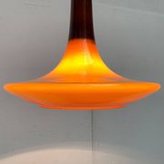 Mid-century glass tulip pendant by Peill & Putzler, 1960s.