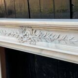 Louis XVI Style Fireplace in Pink Marble Circa 1980