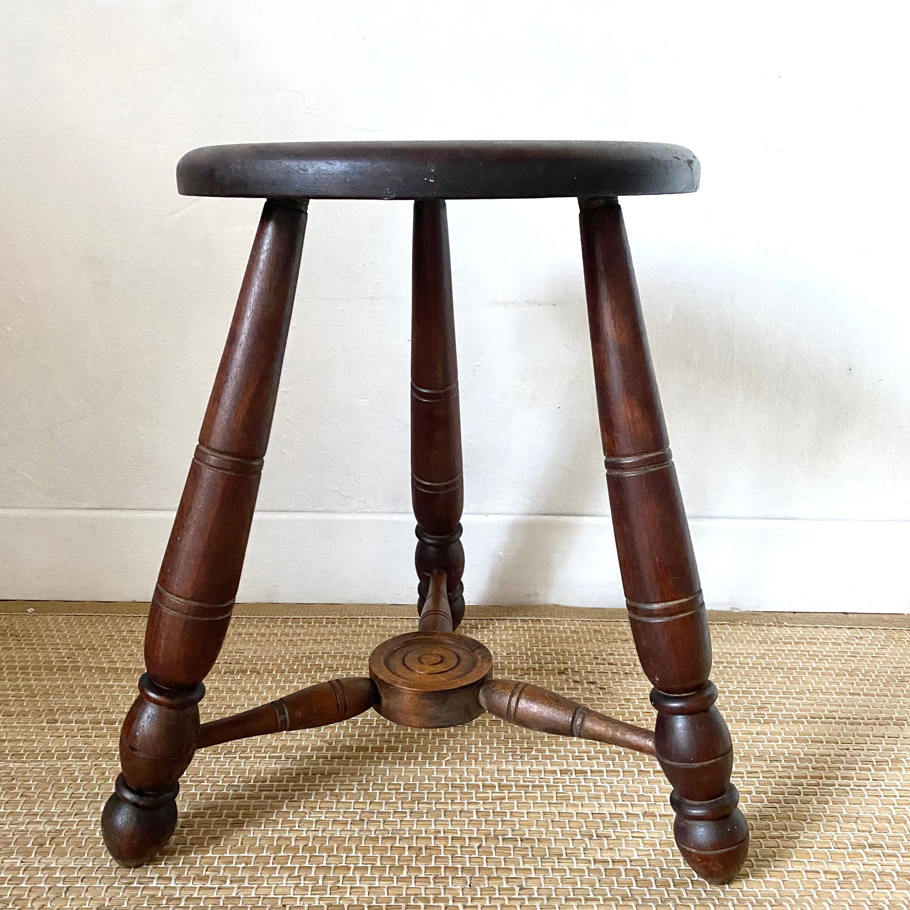 Vintage tripod stool