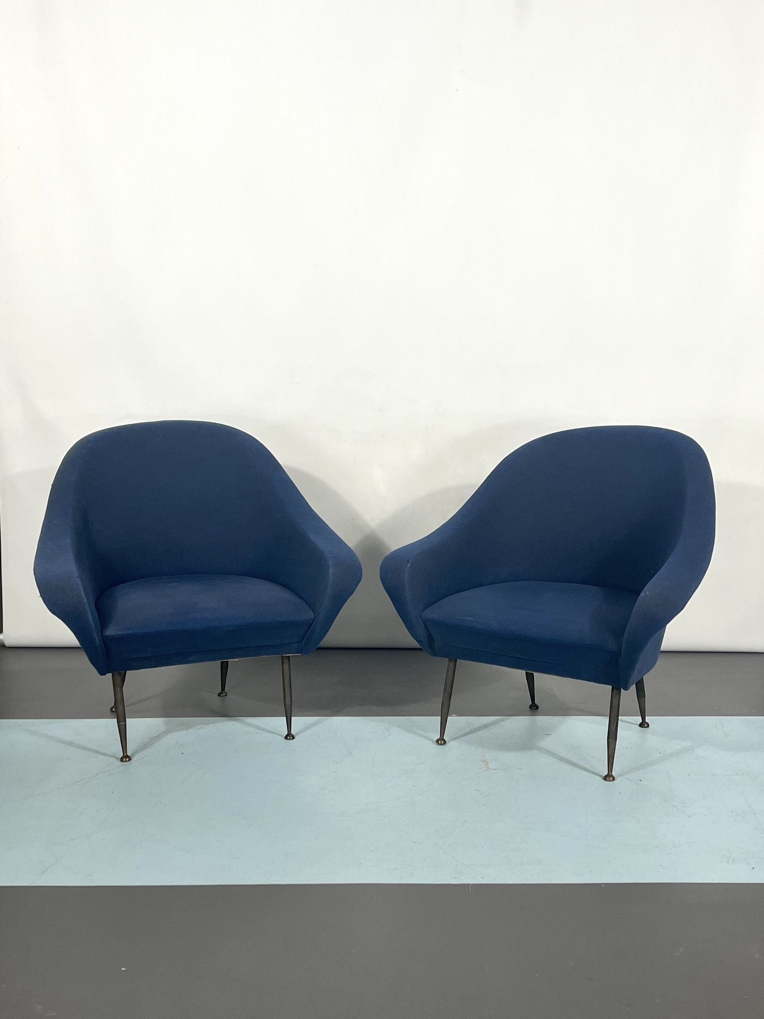 Mid-century modern loveseat and armchairs 50s