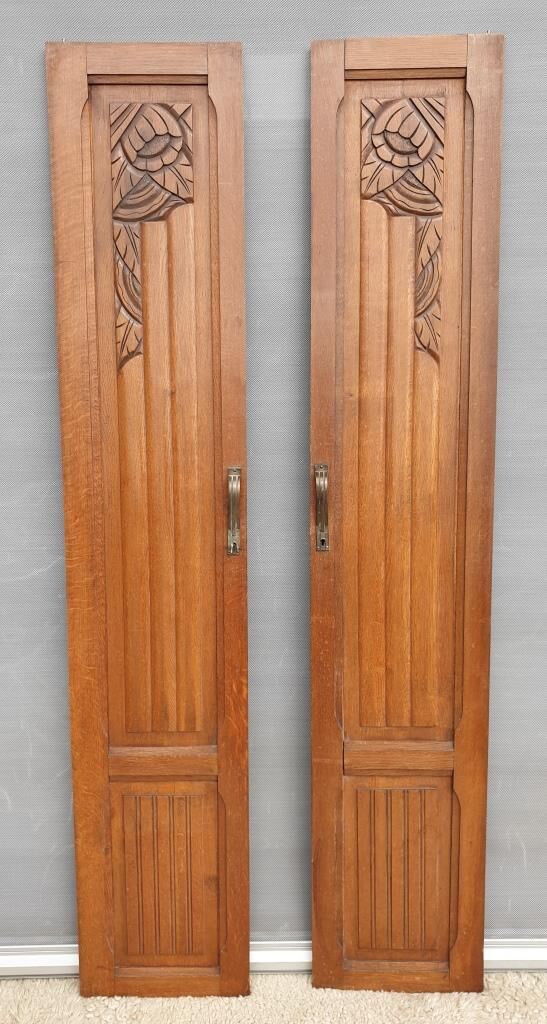 Pair of Art Deco carved doors