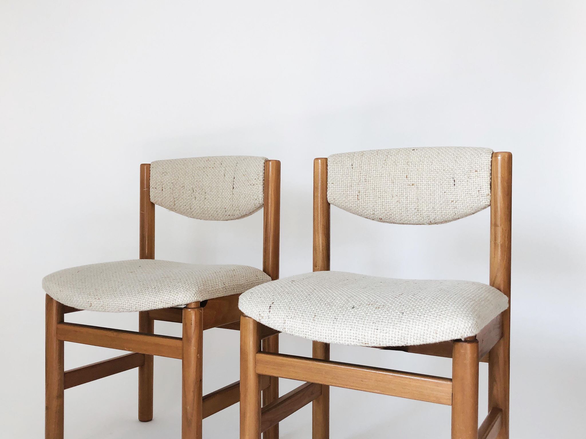 Paire chaises scandinaves en teck