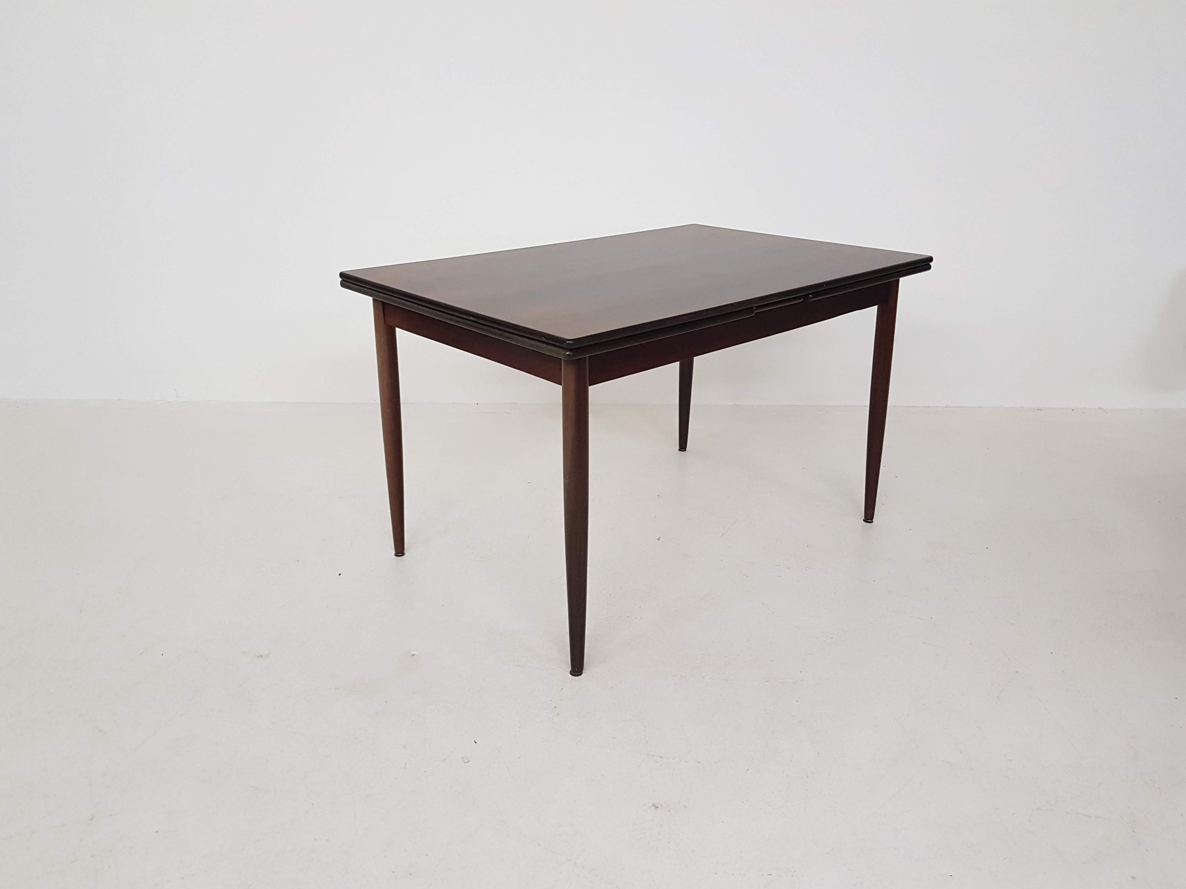 Scandinavian Rosewood extendable dining table