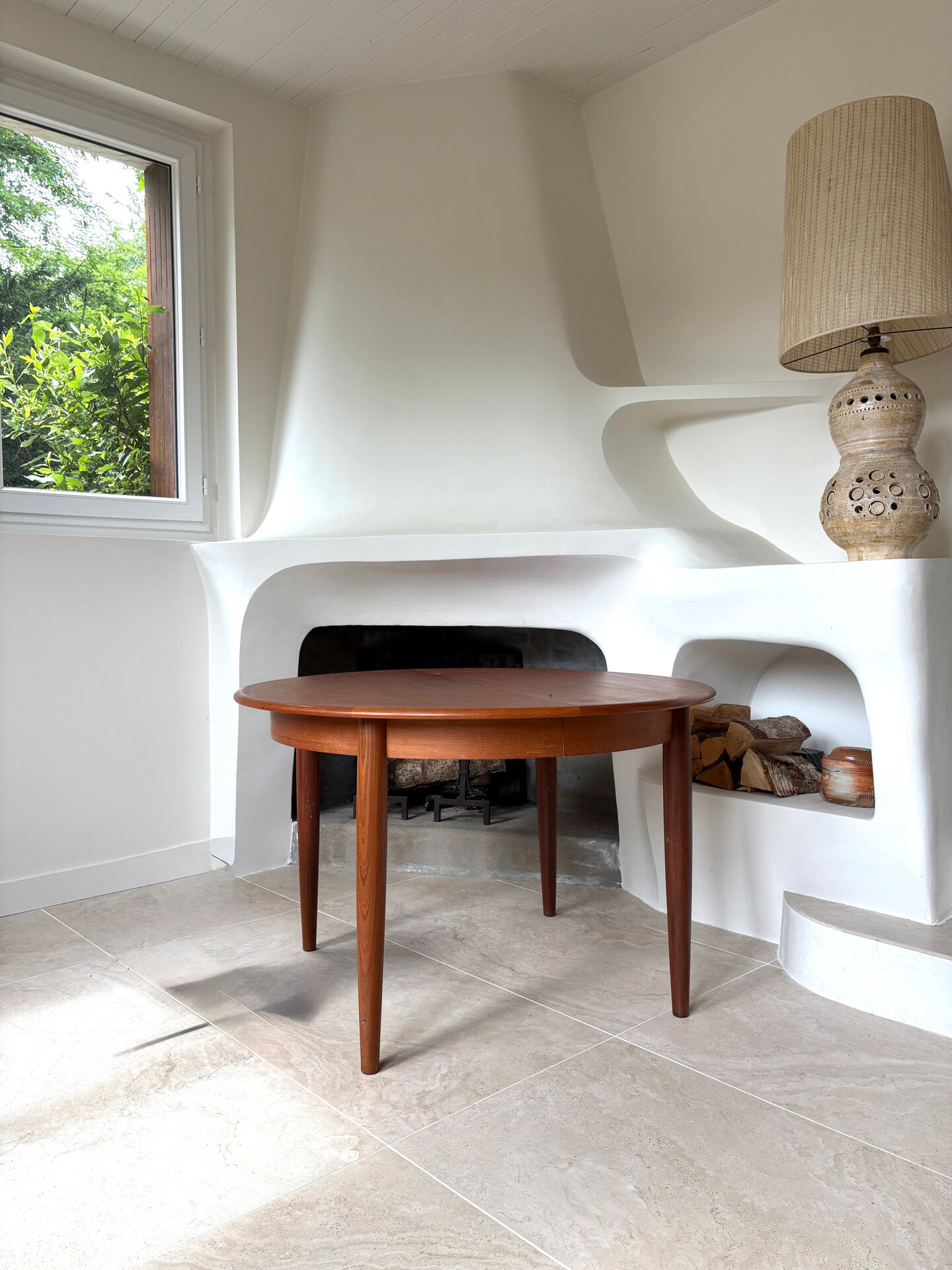 Danish teak round table