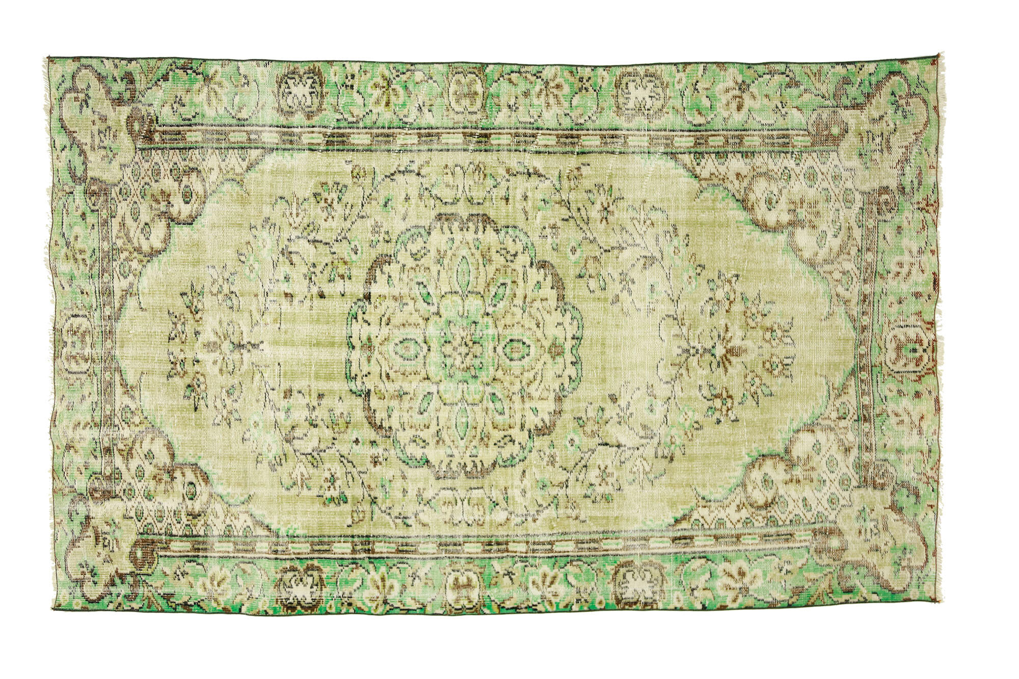 Anatolian handmade vintage rug 250 cm x 156 cm