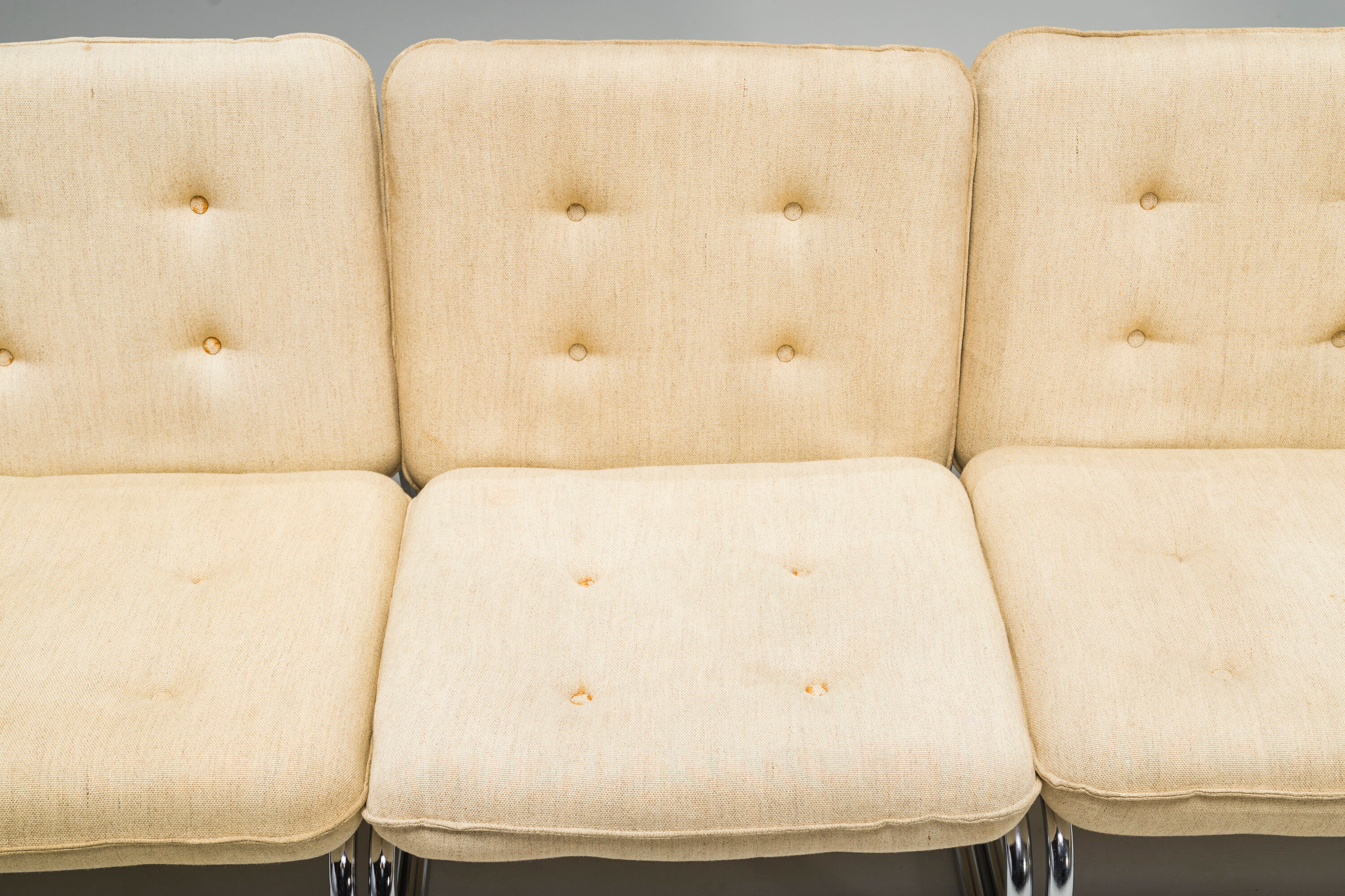 Three-Seater Borkum Sofa and Armchairs by Johan Bertil Häggström for Ikea, 1970s, Set of 2