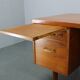 Mid-century Danish teak writing desk with brass details, 1960s