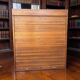 Vintage wooden cabinet / roller shutter cupboard / shelf