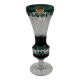 Val Saint-Lambert crystal vase, cut and lined in green