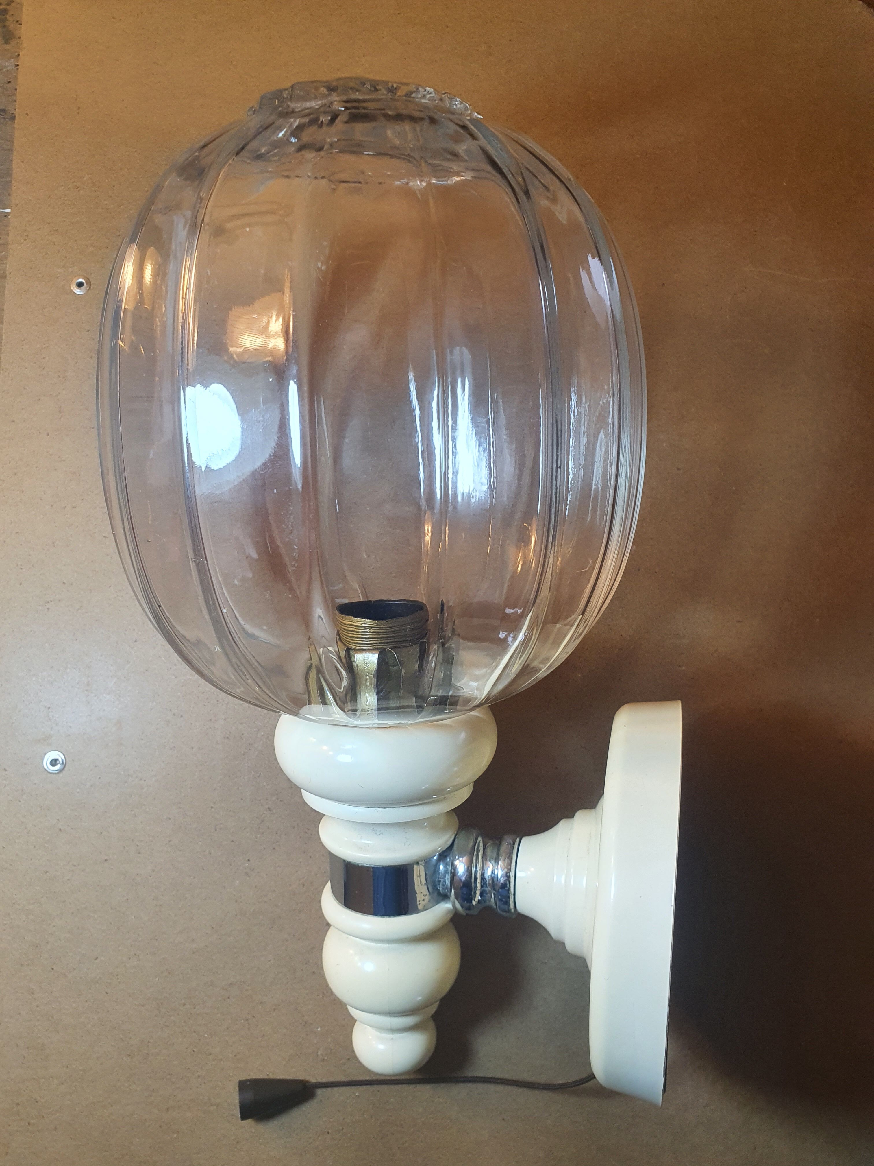 Pair of vintage 70s wall lights