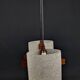 Scandinavian 2-light pendant light in teak and frosted perspex, 1960