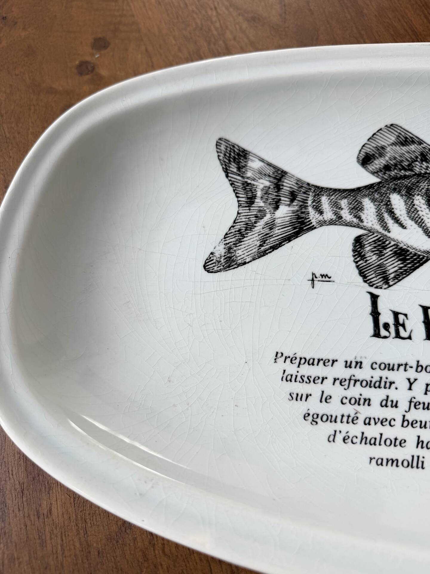 Service à poissons Gien  13 pièces