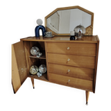 70's asymmetrical chest of drawers