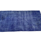Distressed overdyed turkish rug 195 x107 cm vintage wool medium rug