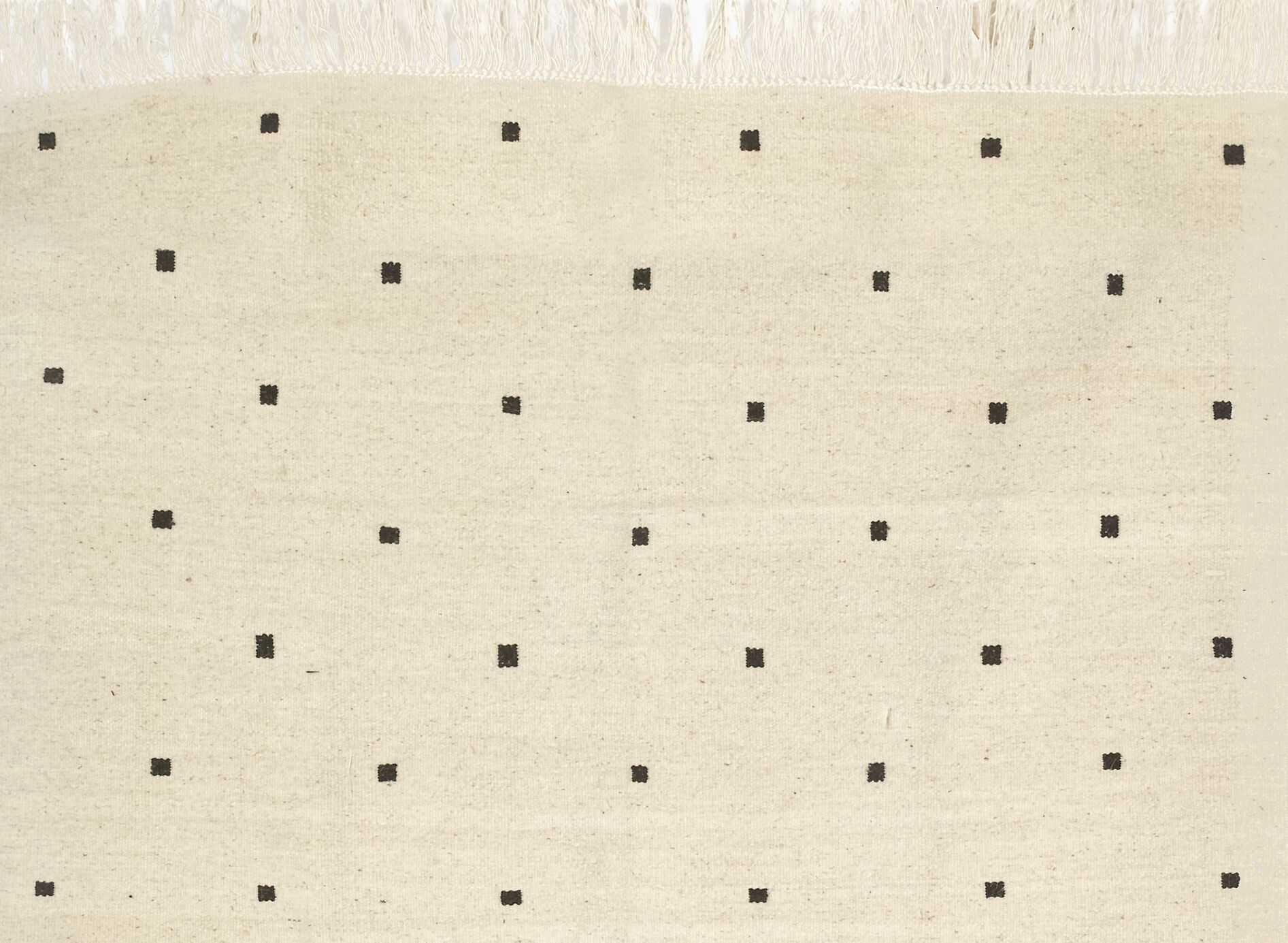 Berber kilim with black squares 130 x 65 cm