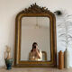 Miroir Louis Philippe patine doré et ornements