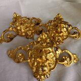 Ensemble de 3 éléments décoratifs en bronze/laiton.